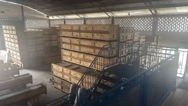 Cargas armazenadas na estrutura da D&F Express